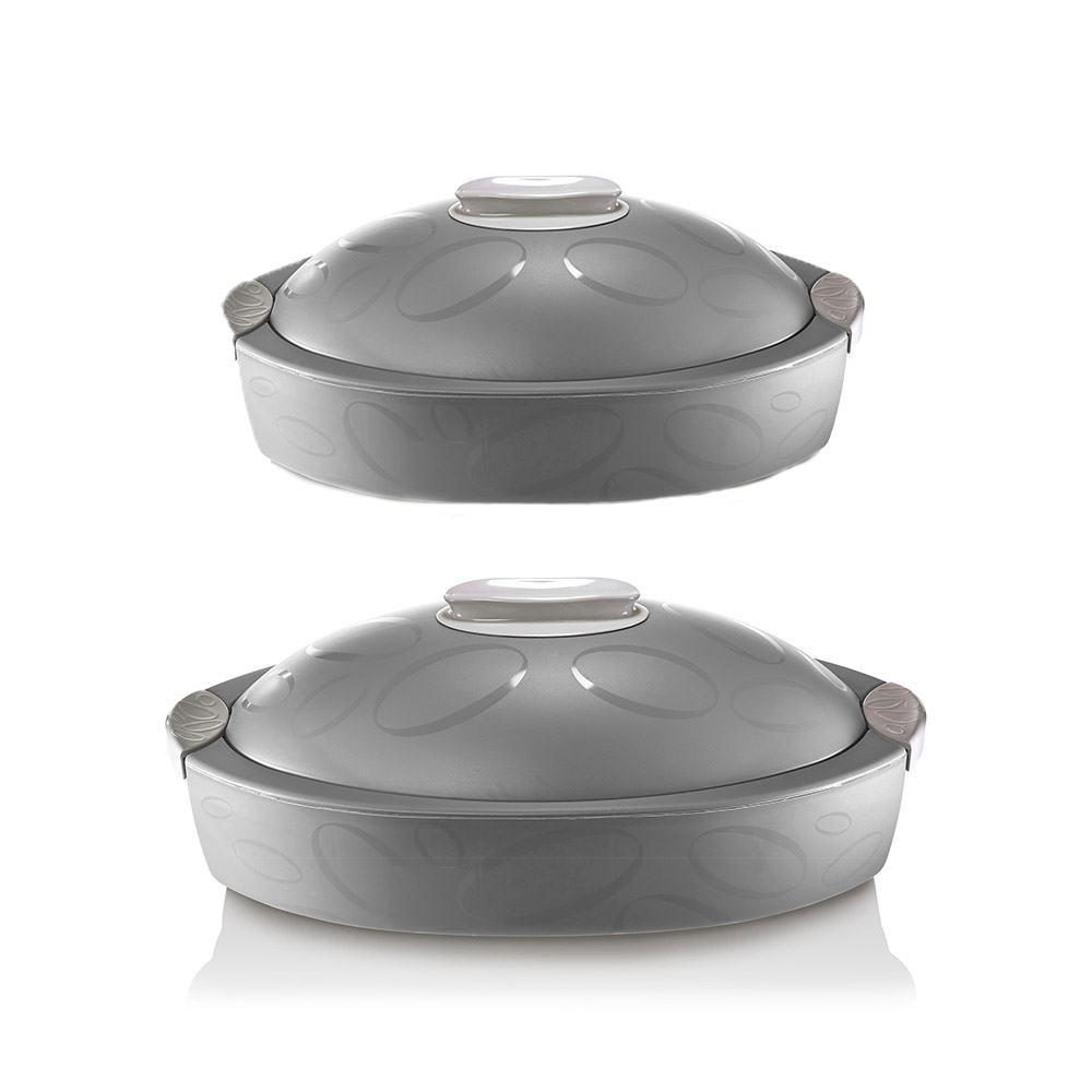 طبق تقديم حراري، رمادي، توتوكالدو جورميه، إنجوي