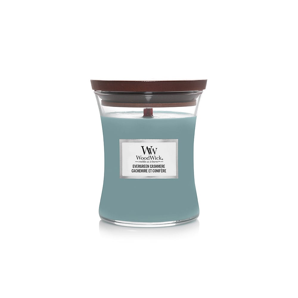 شمعة معطرة، حجم متوسط، إيفيرجرين كاشمير، أورجلاس، وودويك 