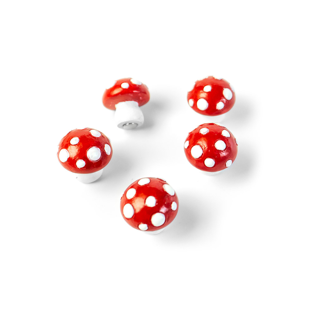 طقم 5 قطع لاصقات مغناطيسية بشكل مشروم، تريندفورم 