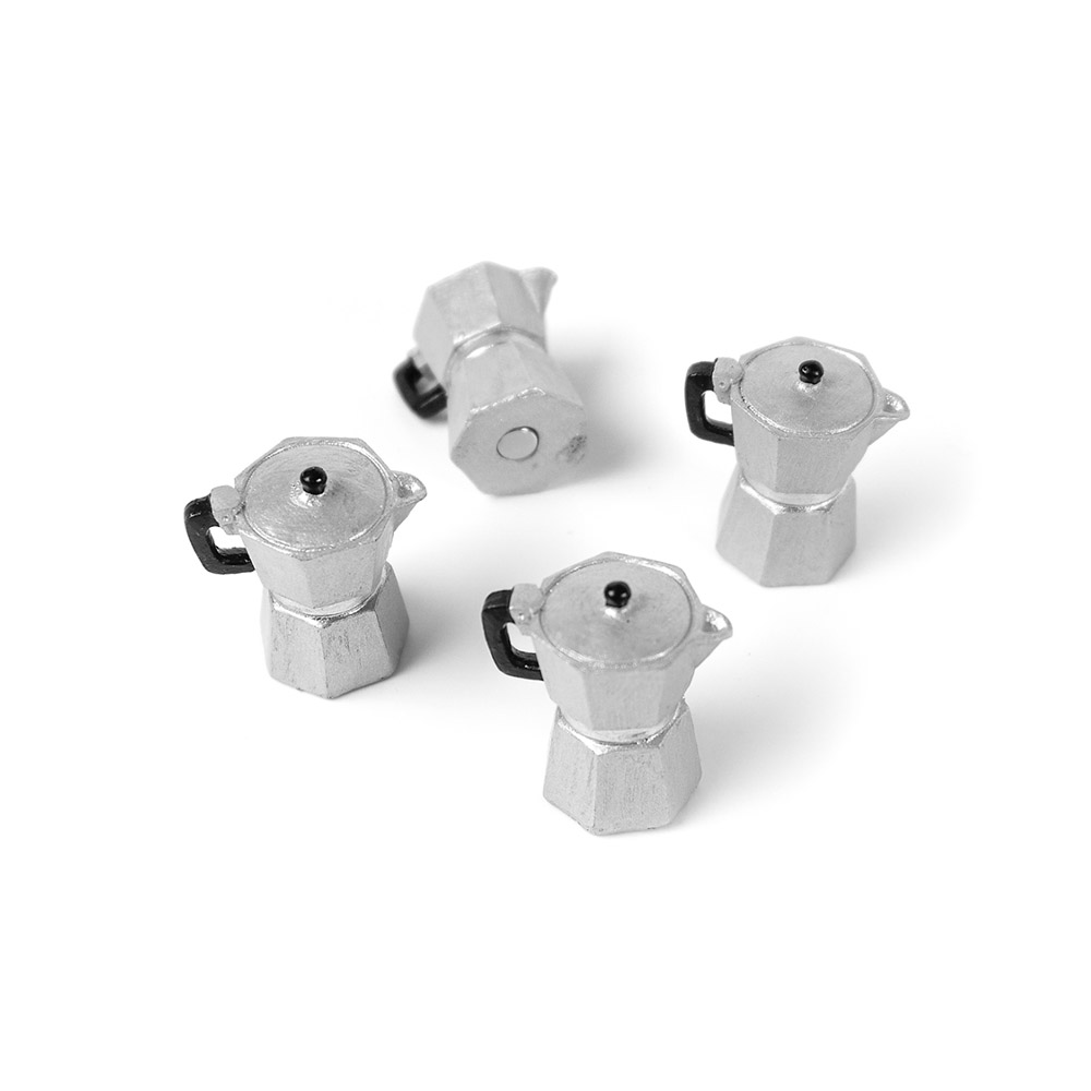 طقم 4 قطع لاصقات مغناطيسية بشكل موكا، تريندفورم