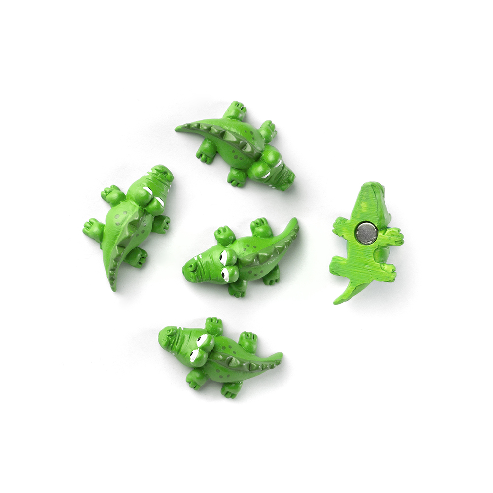 طقم 5 لاصقات مغناطيسية بشكل تمساح، تريندفورم