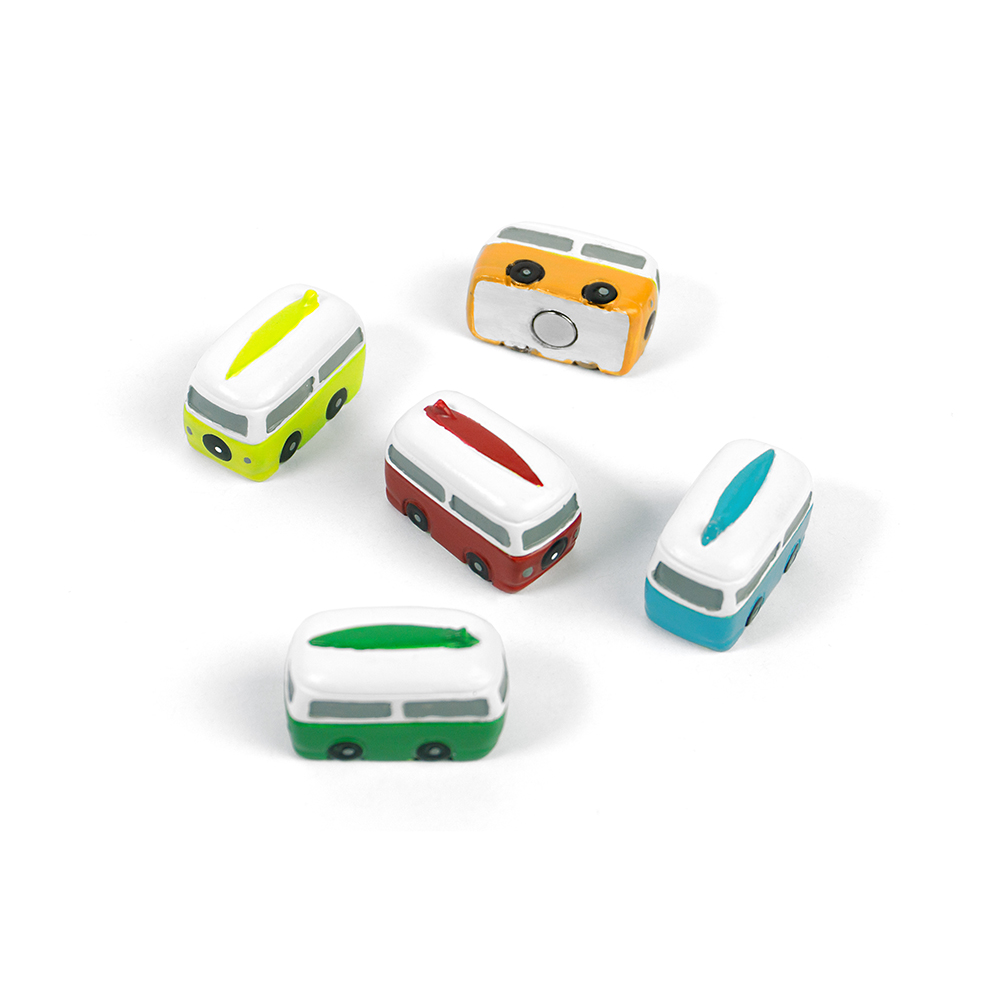 طقم 5 لاصقات مغناطيسية بشكل كرفان بيت متنقل، تريندفورم