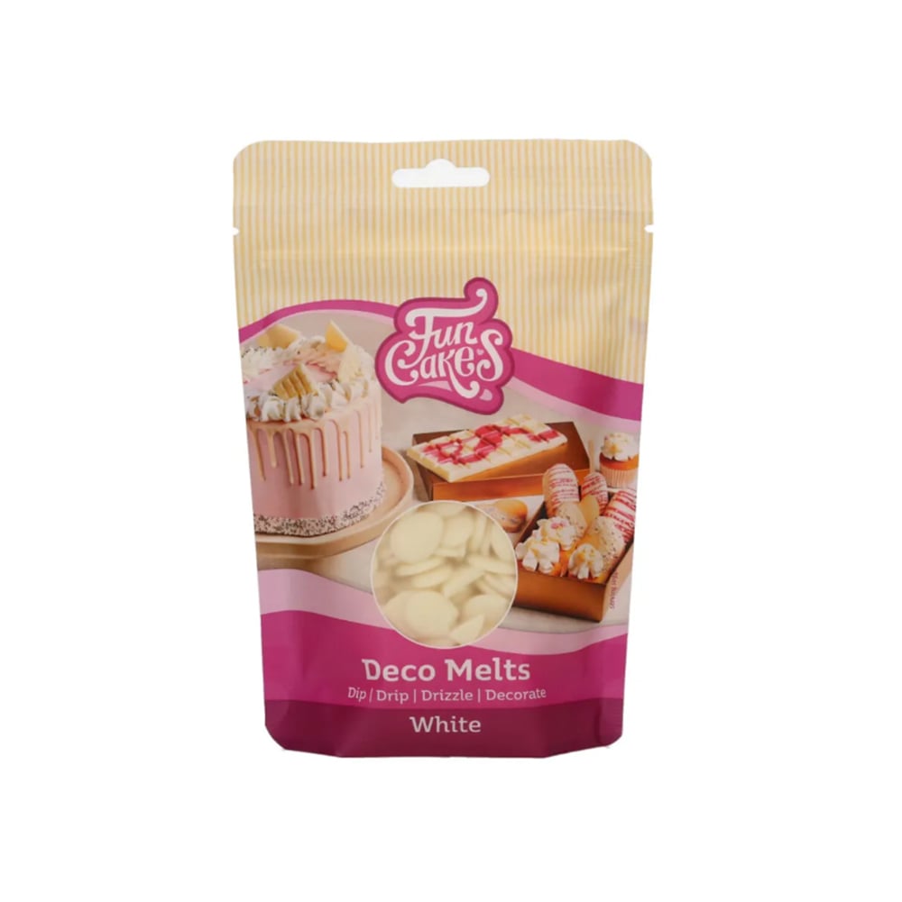 حبيبات حلوى تذويب بيضاء، 250 غرام، ديكو ميلتس، فان كيكس