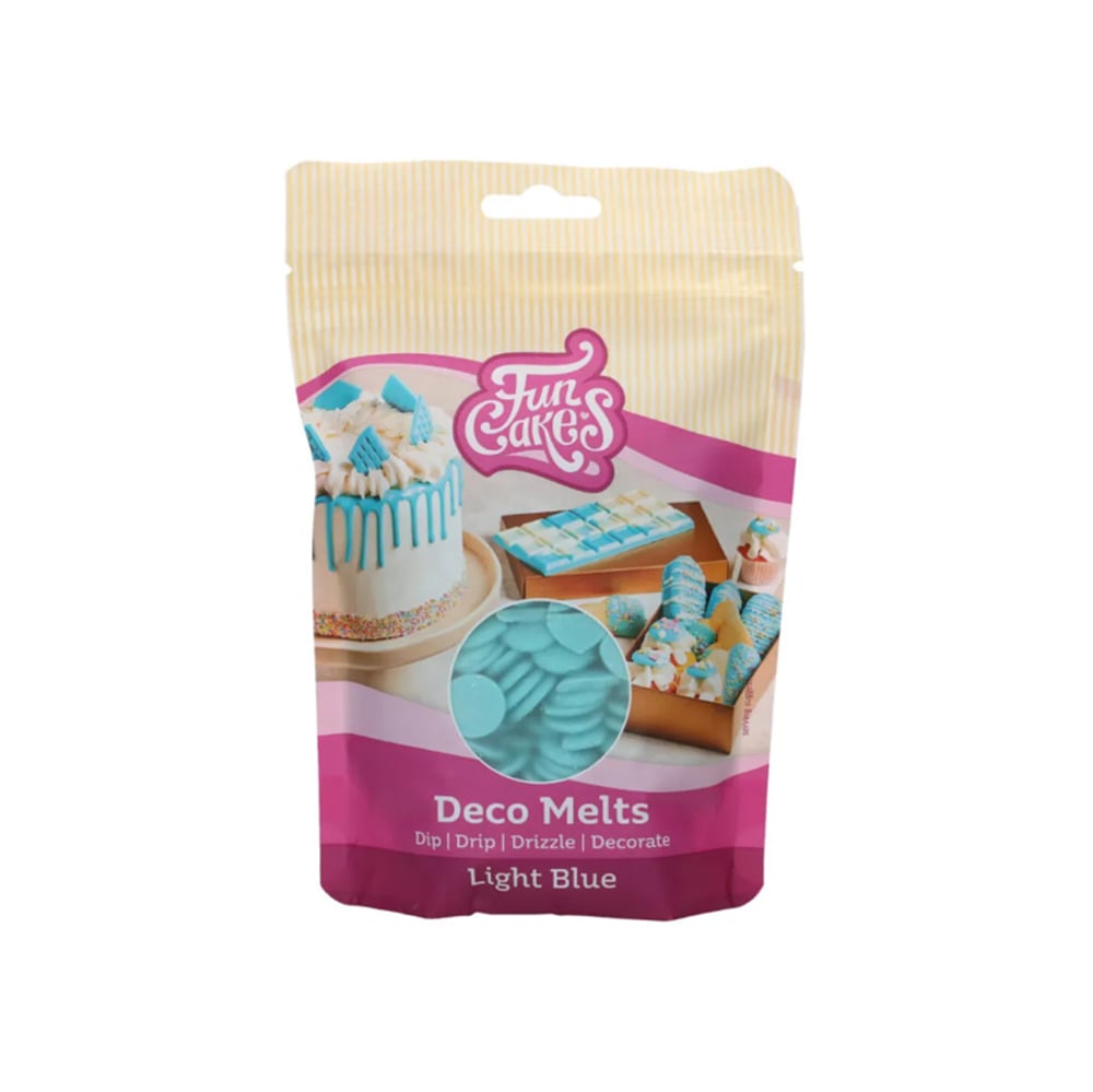 حبيبات حلوى تذويب أزرق فاتح، 250 غرام، ديكو ميلتس، فان كيكس