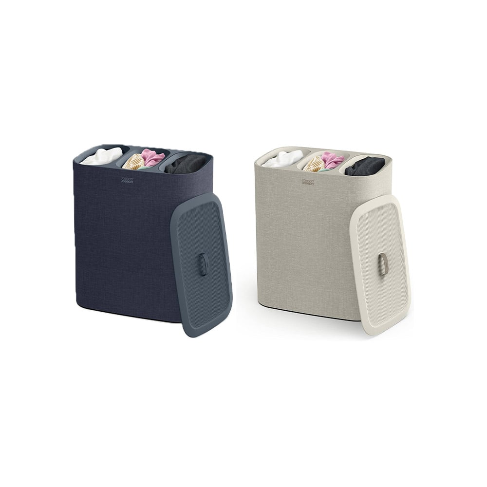 سلة فصل غسيل 3 حجيرات، 90 ليتر، توتا، جوزف جوزف