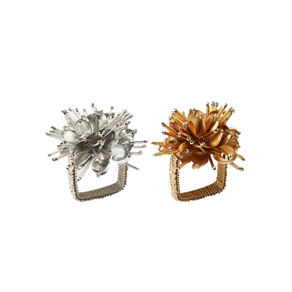 Kim Seybert Starburst Napkin Rings, Set of 4