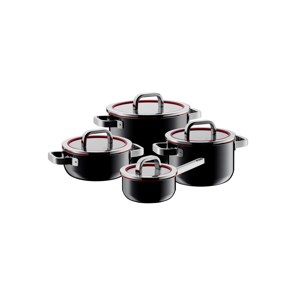 طقم 4 أواني طبخ متعددة الوظائف، فيوجنتيك، دبليو إم إف