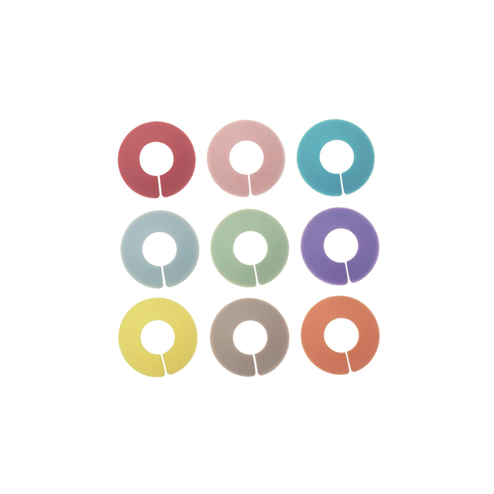 طقم 9 علامات تحديد أكواب بألوان متعددة، لاتوليه دوفان