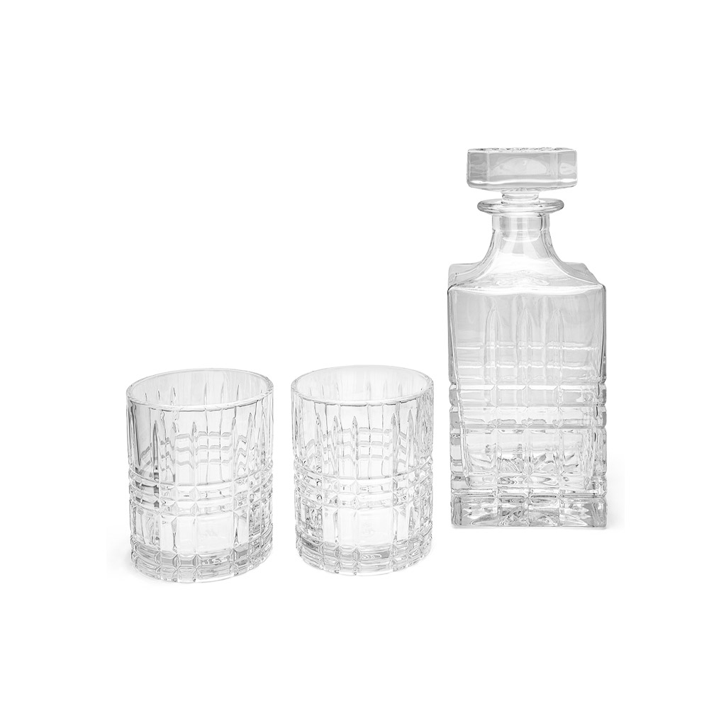 طقم 2 أكواب زجاجية مع إناء دبليو إس كيه أسباريان، ليوبولد فيينا