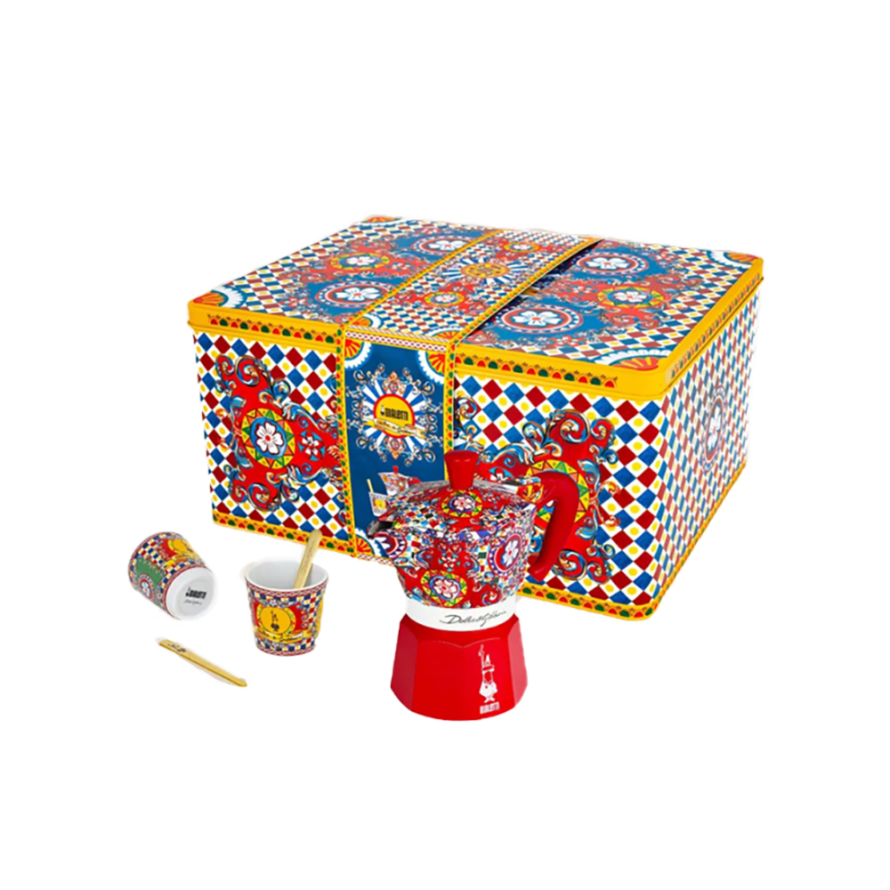 طقم 4 قطع هدية صانعة اسبريسو موكا دولتشي أند غابانا، بياليتي