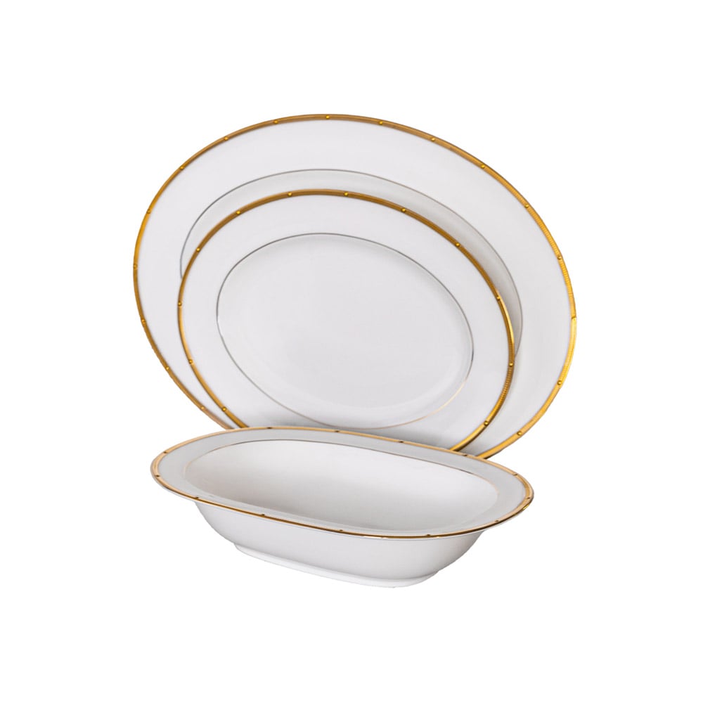 طقم 67 قطعة أدوات مائدة، ذهبي، روشيل، نوريتاكي