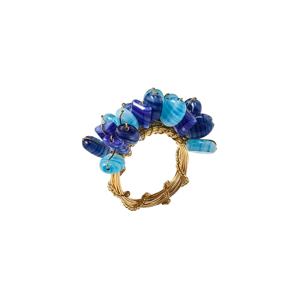 Kim Seybert Poppy Napkin Rings, Set of 4