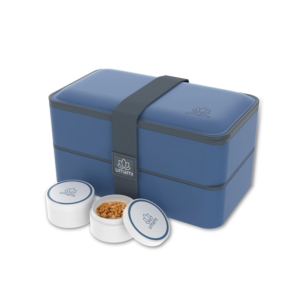 علبة طعام بينتو، 1.2 ليتر، أزرق، كلاسيك، أوريجينال، أومامي 