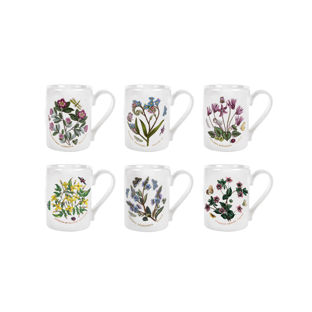 Portmeirion Botanic Garden Mugs, Set of 6