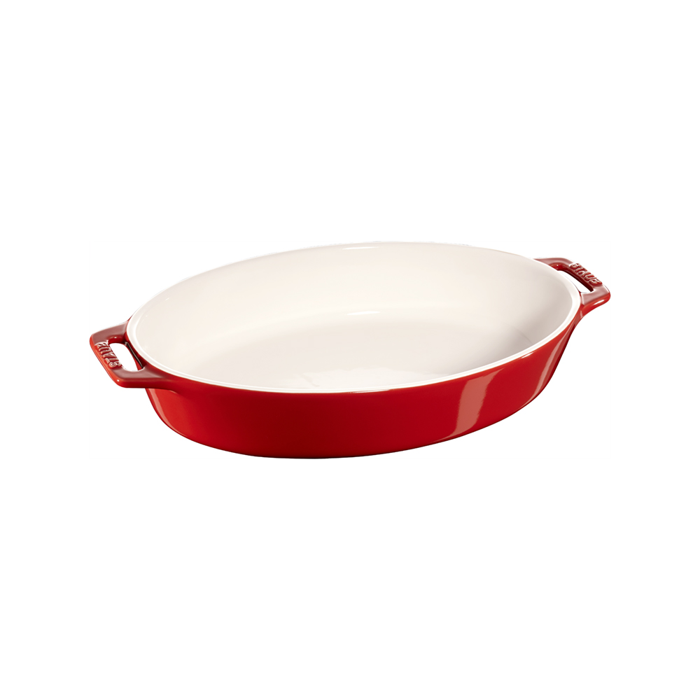 صينية فرن بيضاوية سيراميك 30 سنتم، ستوب 