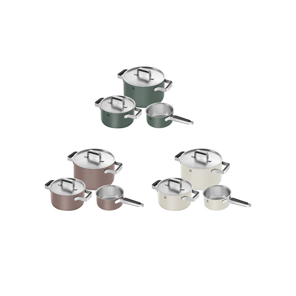 طقم 3 قطع أواني طبخ، بيور، زويلينج