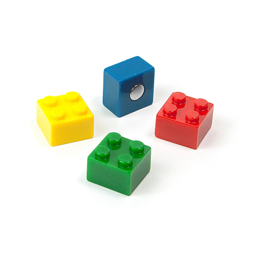 طقم 4 لاصقات مغناطيسية بشكل ليجو، تريندفورم