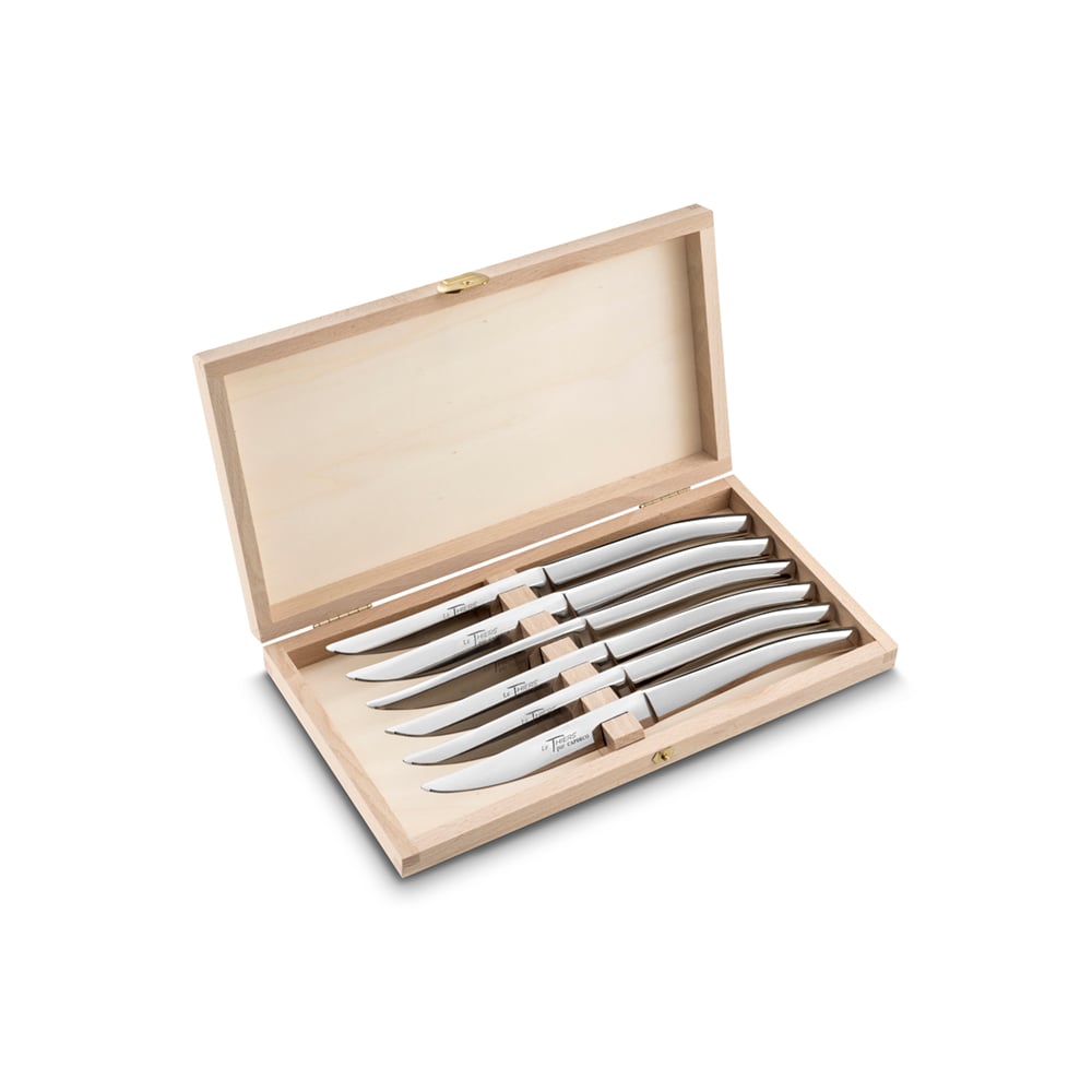 طقم 6 سكاكين ستيك لامعة، لوتيير، كابديكو