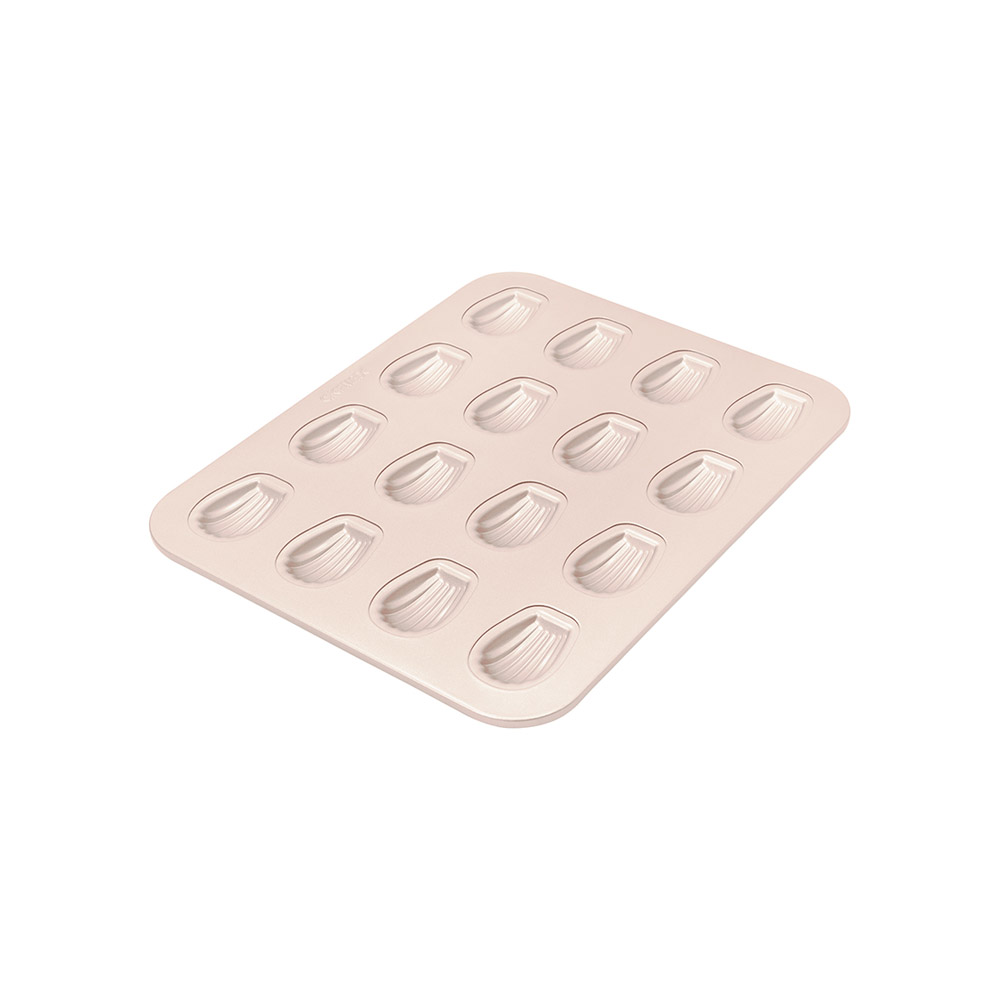 صينية حلى مادلين 16 قطعة، صدفة بيضاوية صغيرة، مانع للالتصاق، شيفمايد