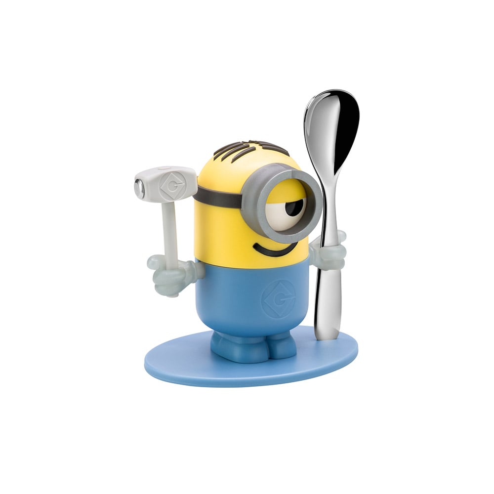 طقم 2 قطعة كوب بيض وملعقة، نقشة مينيونز، دبليو إم إف