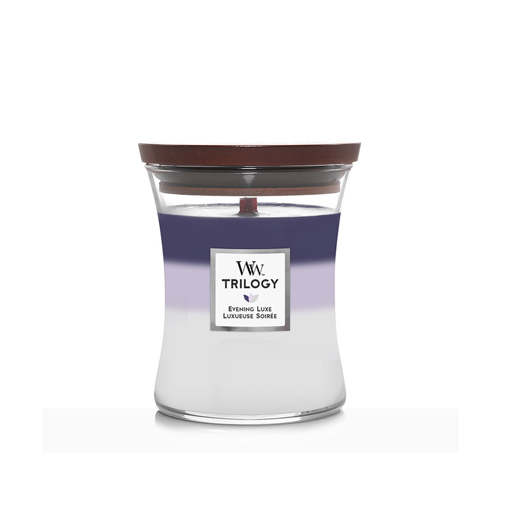 Woodwick Trilogy Medium Candle, Evening Luxe