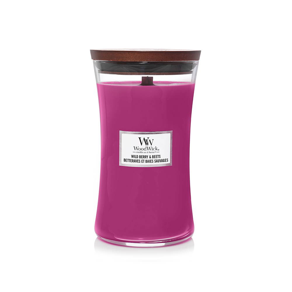 شمعة معطرة، حجم كبير، كرز بري وشمندر، أورجلاس، وودويك 