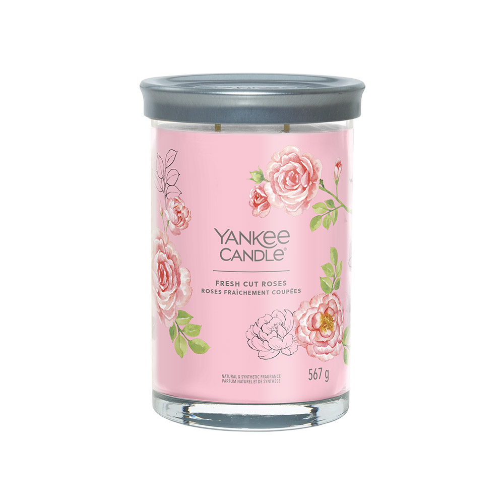 Yankee Candle Signature Large Tumbler, Fresh Cut Roses