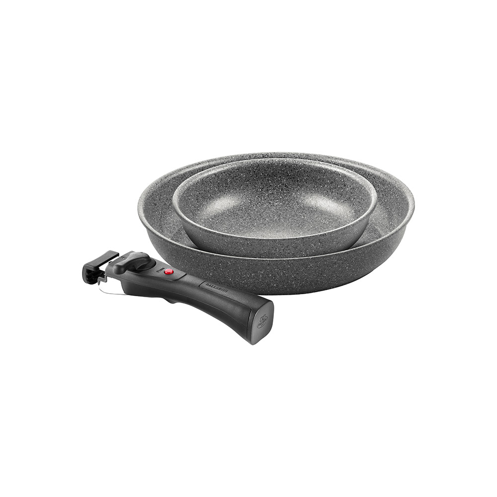 Ballarini Torre Frying Pans with Removable Handle, Set of 2