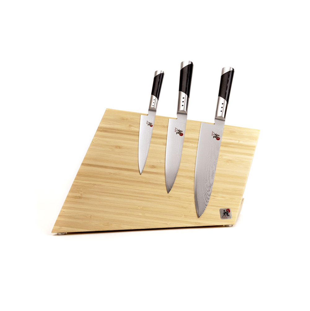 طقم 3 سكاكين 7000 دي مع حاملة، ميابي