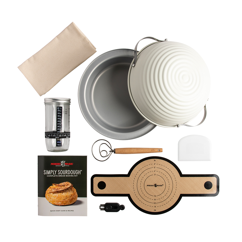 Nordic Ware Simply Sourdough Bread Baking Kit, Set of 9