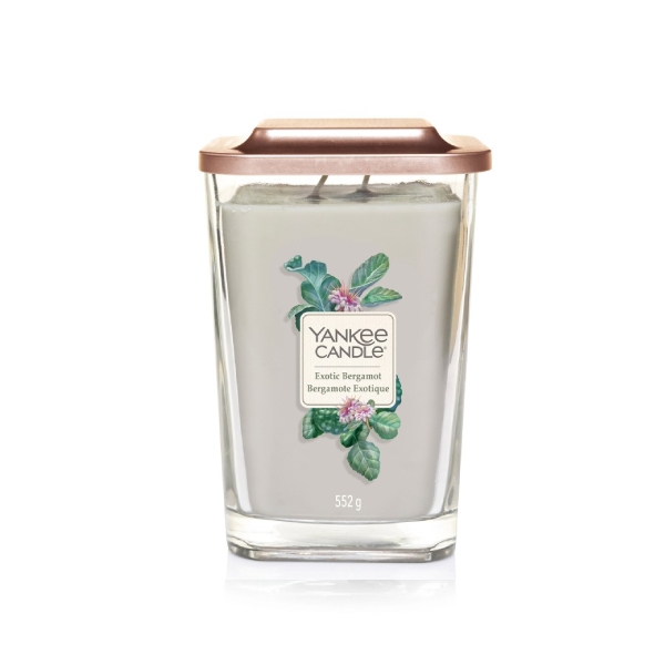 شمعة معطرة اكزوتيك برغموت، إناء كبير الحجم، ايليفايشن، يانكي كاندل-Yankee