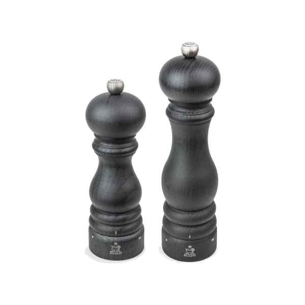 مطحنة ملح باريس خشبية، رمادي، بيجو