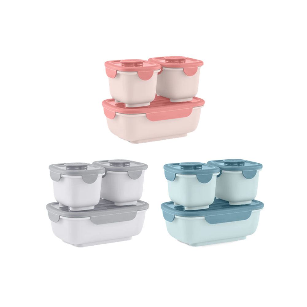 OmieLife OmieGo Bio Bento Containers, Set of 3