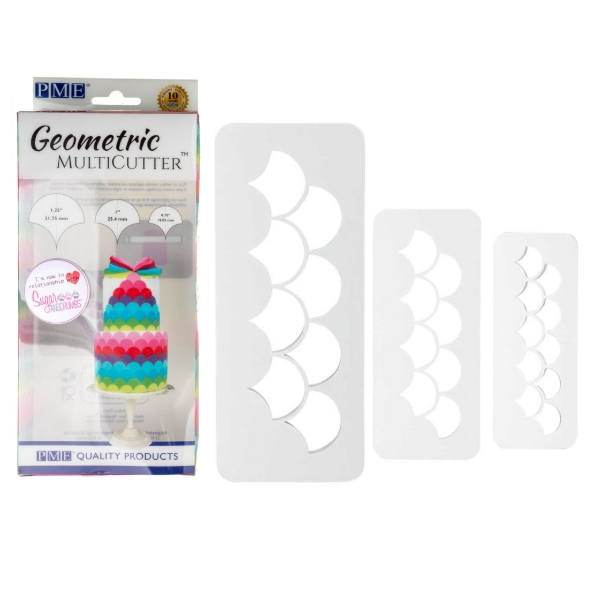 PME Geometric Multicutter - Fish Scale, Set of 3 
