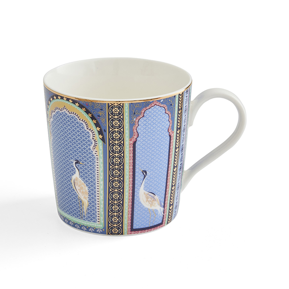 Portmeirion Sara Miller India Mug, Indigo