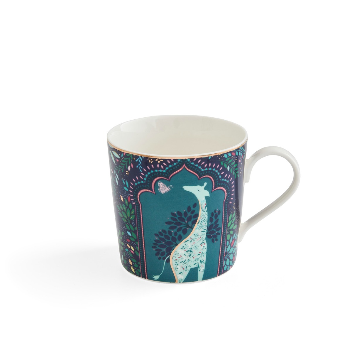 Portmeirion Sara Miller India Mug, Midnight