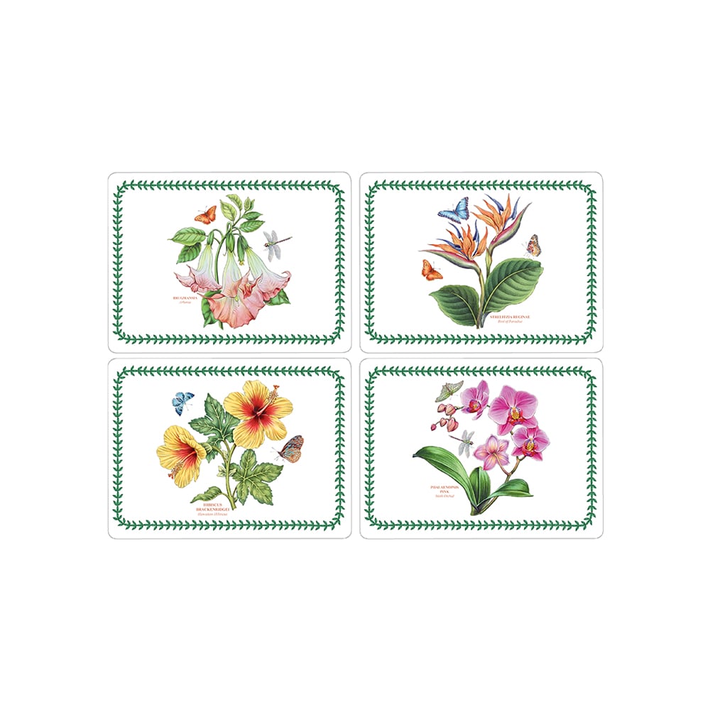 طقم 4 مفارش أطباق بيمبيرنال إكزوتك بوتانيك جاردن بورتميريون