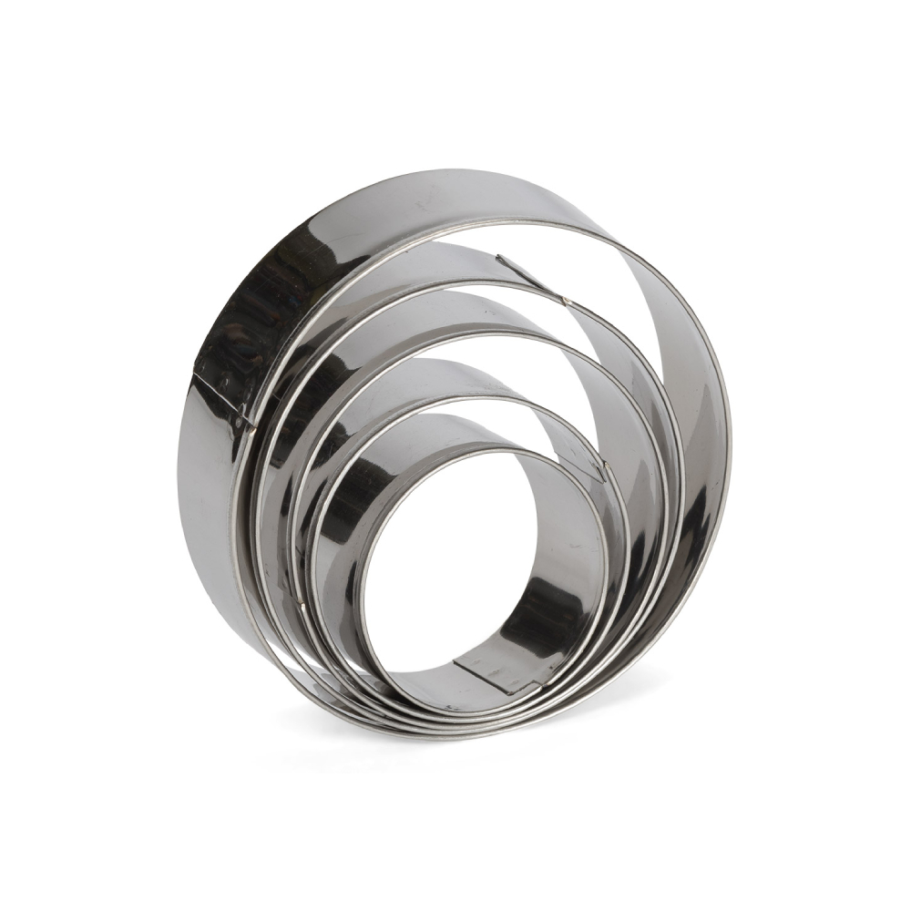 Patisse Round Cookie Cutters, Set of 5