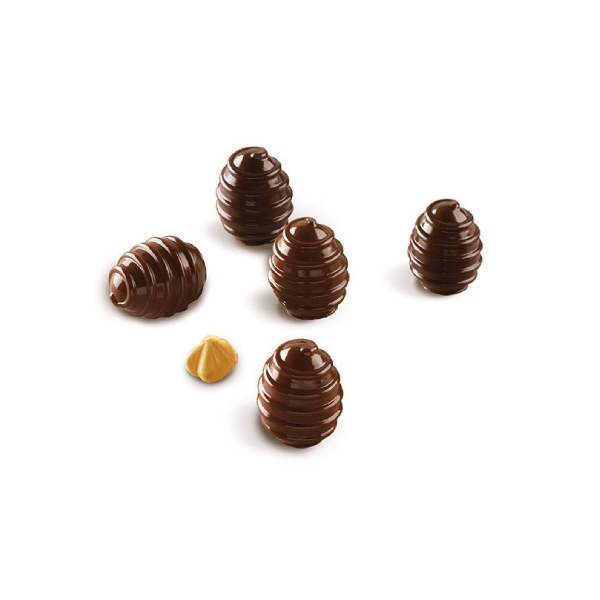 قالب حلى ثلاثي أبعاد 15 قطعة، بيض حلزوني، سيليكومارت