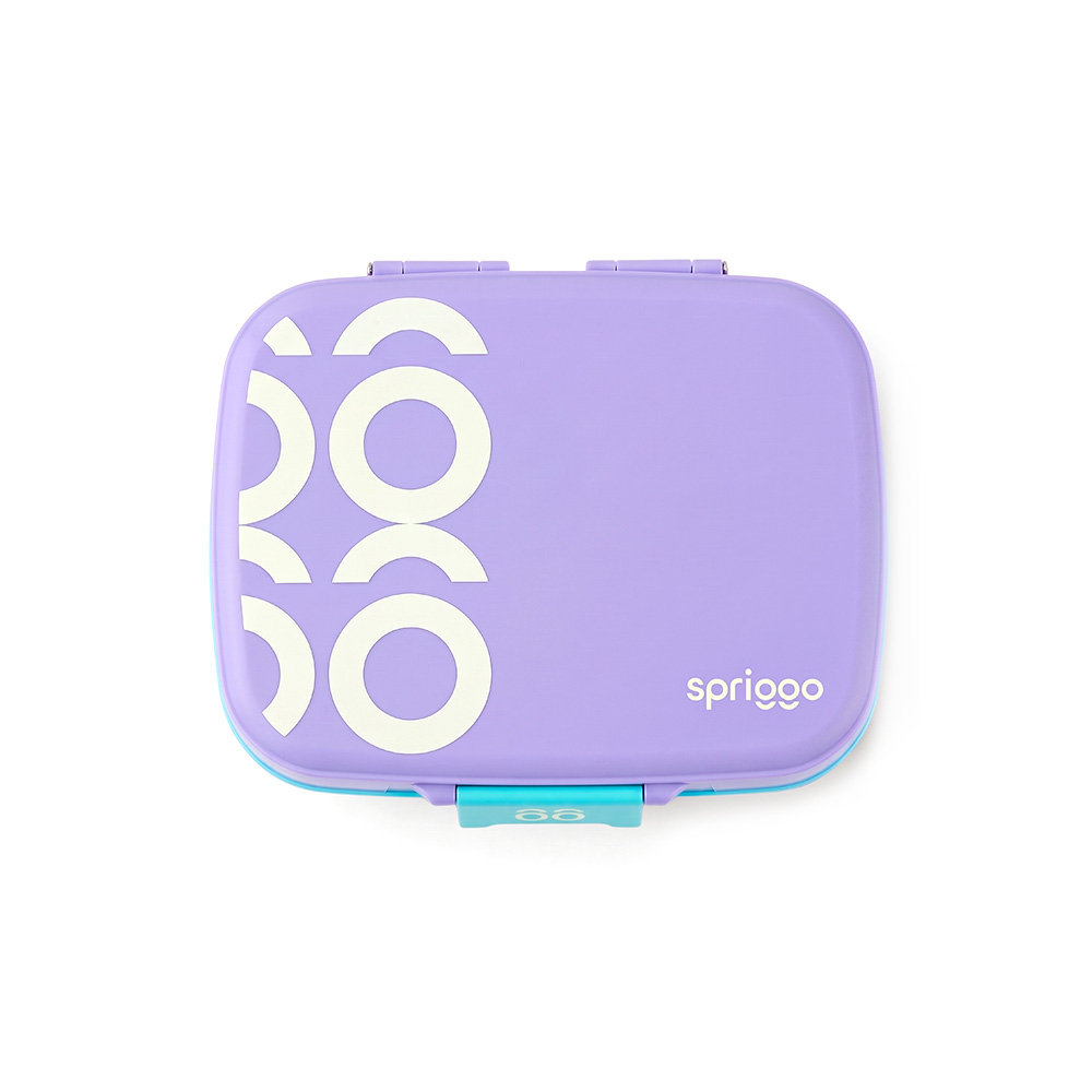 Spriggo Vault Funk Kids Lunch Box, Purple Cyan