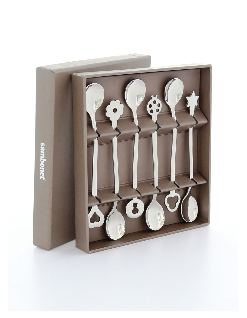 طقم 6 ملاعق بورتاقورتونا بارتي من ليفينغ، سامبونيت-Sambonet