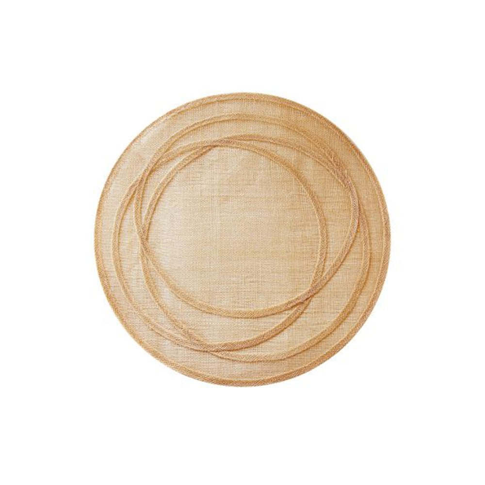 مفرش طبق دائري أباكا بنقشة دوائر غير منتظمة، فيوريرا أون جاردينو 
