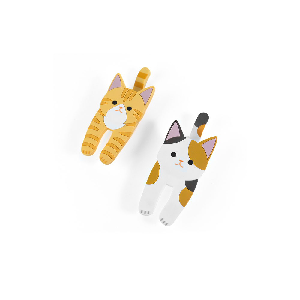 طقم 2 ملاقط مغناطيسية بشكل قطط، تريندفورم 