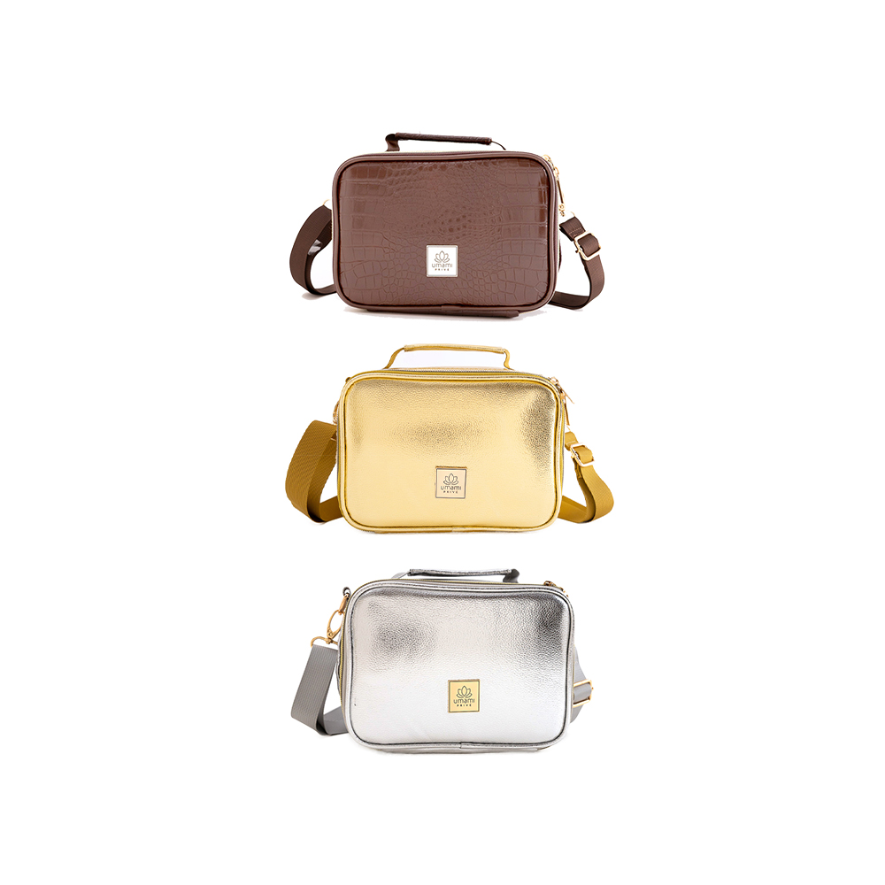 حقيبة توضيب طعام معزولة جلد، برايف، أومامي