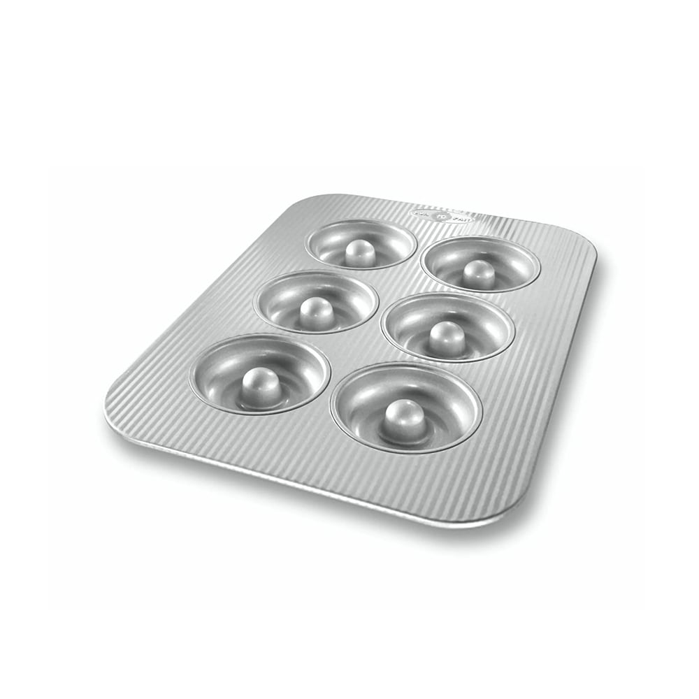 USA PAN Non-Stick Donut Pan, 6 Cavities