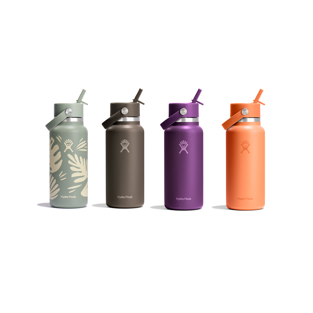 مطارة معزولة مع غطاء قشة 950 ملليتر فتحة واسعة، هايدرو فلاسك