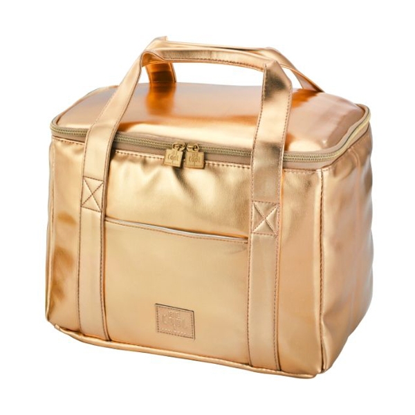 علبة تبريد مربعة، لون ذهبي، للاستعمال الخارجي، بيكول-BeCool