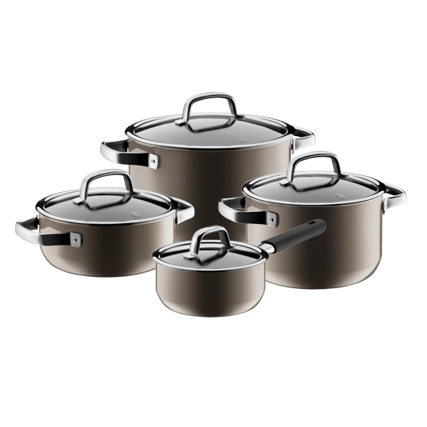 طقم 4 أواني طبخ نحاسي داكن، فيوجنتيك، دبليو إم إف