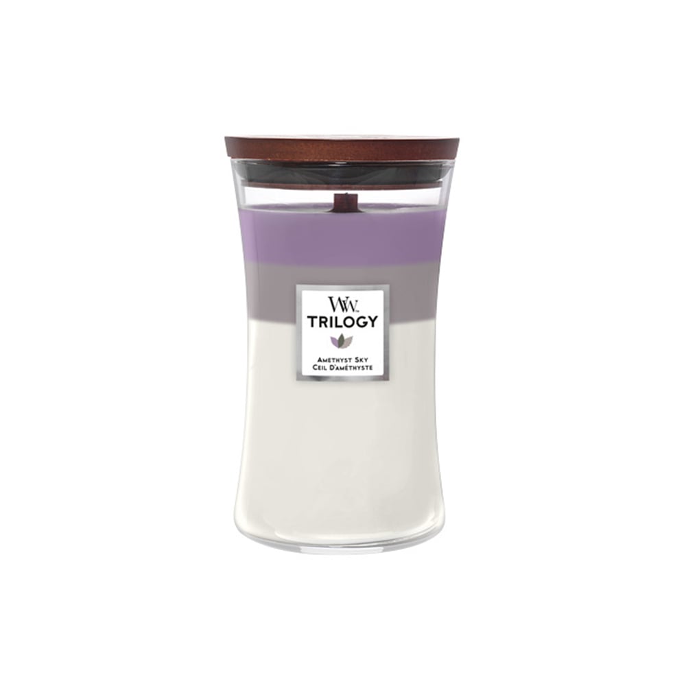 شمعة معطرة كبيرة أميثيست سكاي، تريلوجي، وودويك