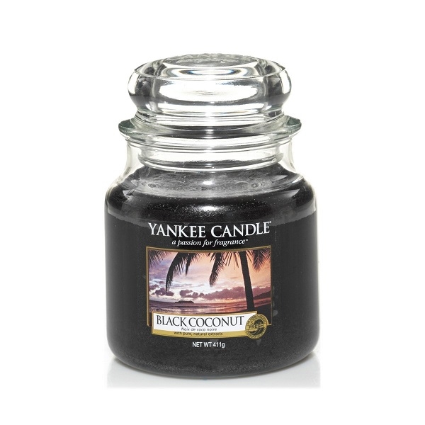 شمعة معطرة كلاسيك بلاك كوكنت متوسطة، يانكي كاندل-Yankee Candle